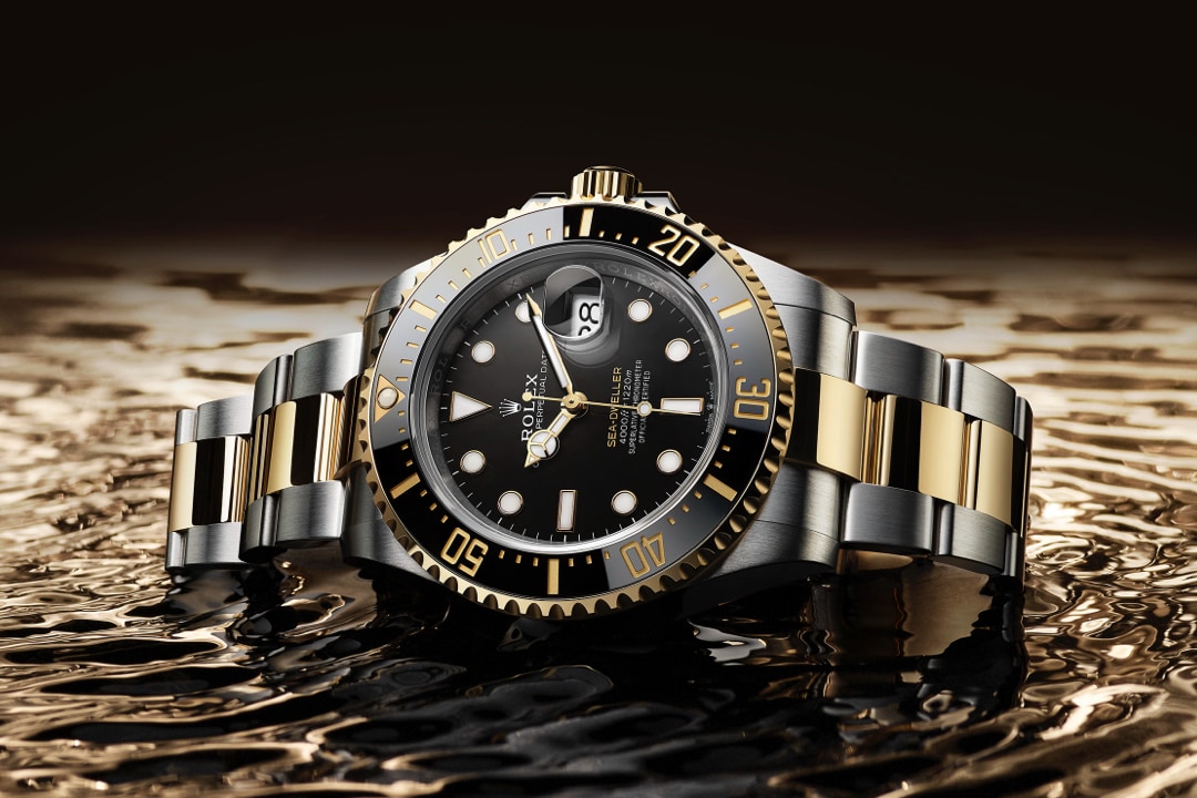 Rolex sea dweller steel and online gold