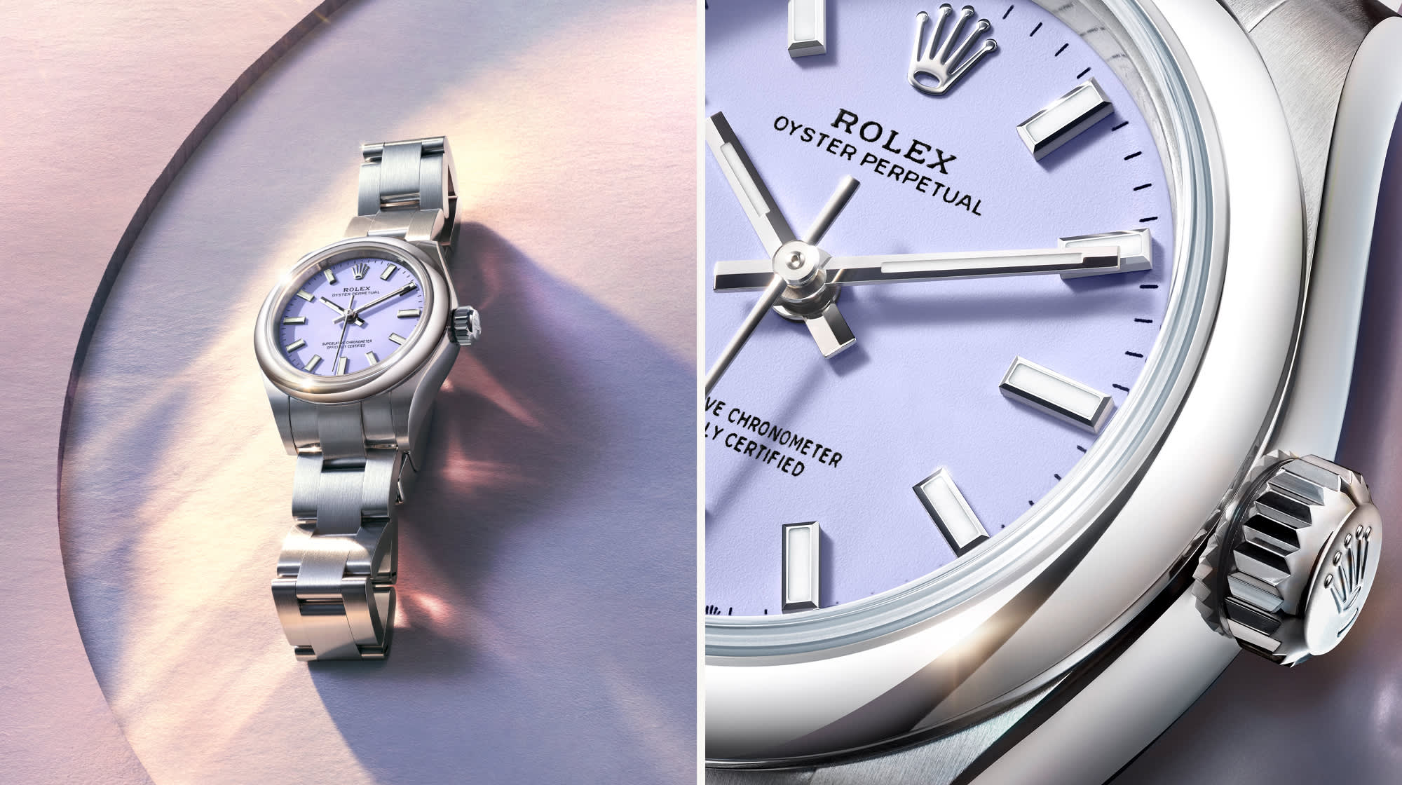 Lavender dial