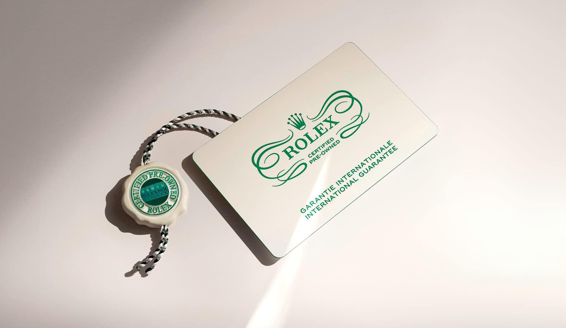 Rolex Certified Pre-Owned card