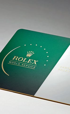 Rolex servis kartı