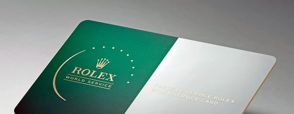 Rolex servis kartı