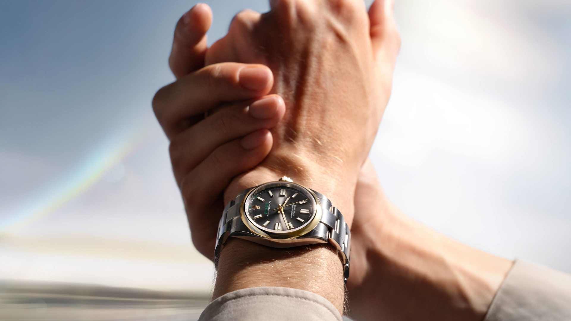 Nouvelle Oyster Perpetual 41 m134303-0001 au poignet