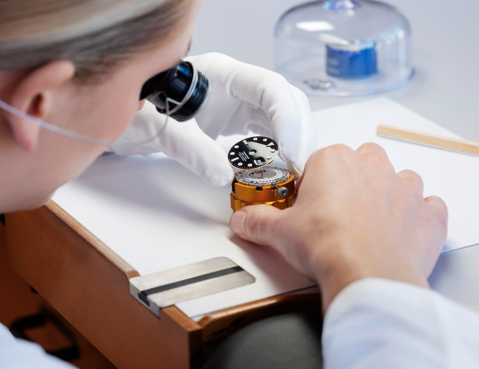 Servicing and conducting tests on the watch