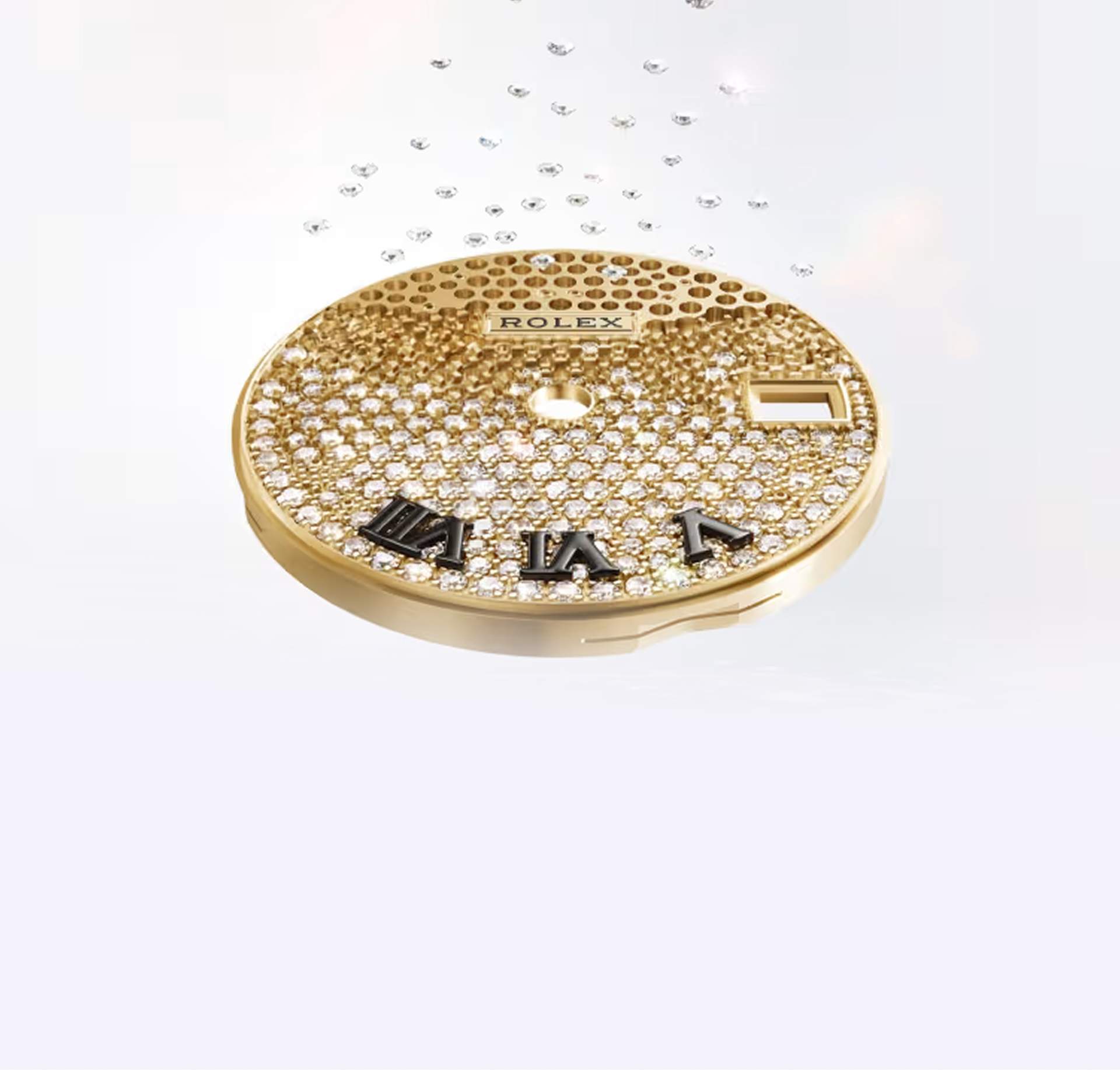 Cadran pavé de diamants