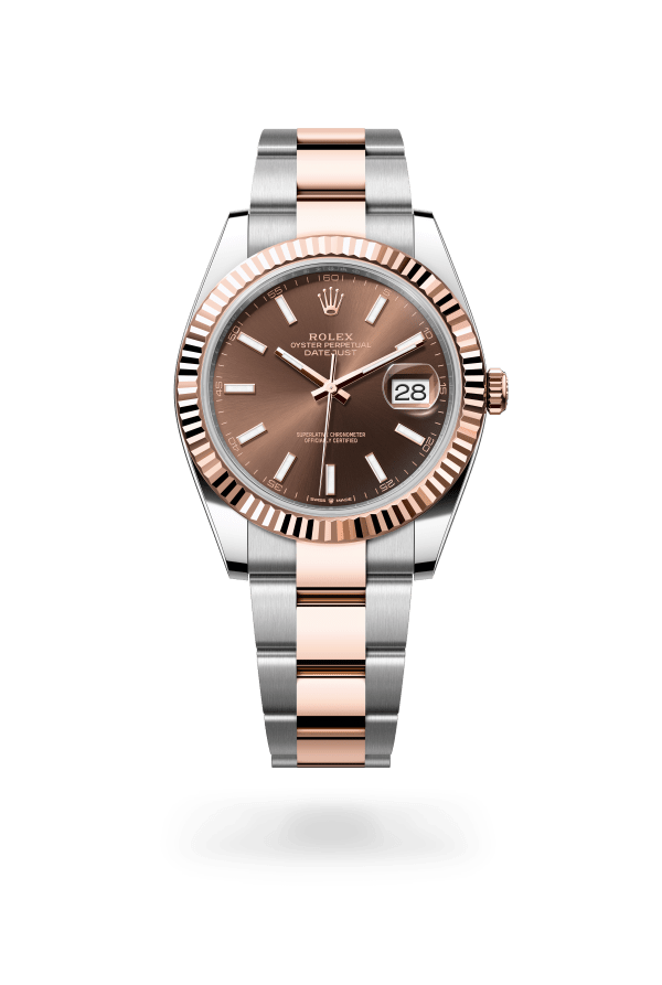 Rolex Datejust 41 Steel & Rose Gold Chocolate Motif 126331