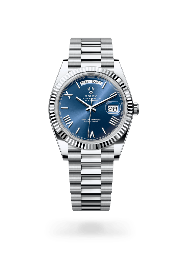 Rolex Day-Date 40 Platinum Blue Dial 228236