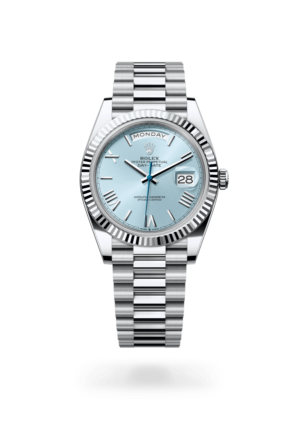 Rolex Day-Date 40 Platinum Ice Blue 228236