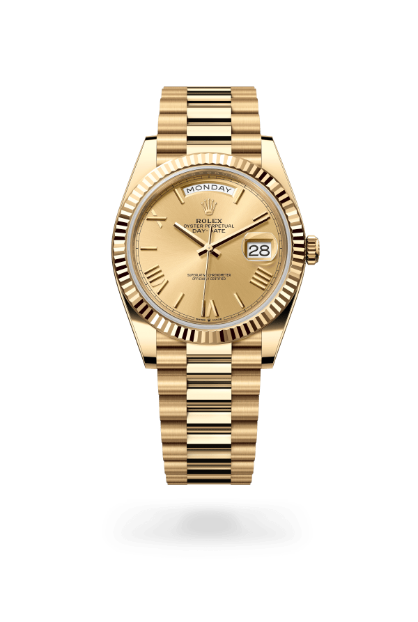 Rolex Day-Date 40 Yellow Gold Champagne RBR 228238