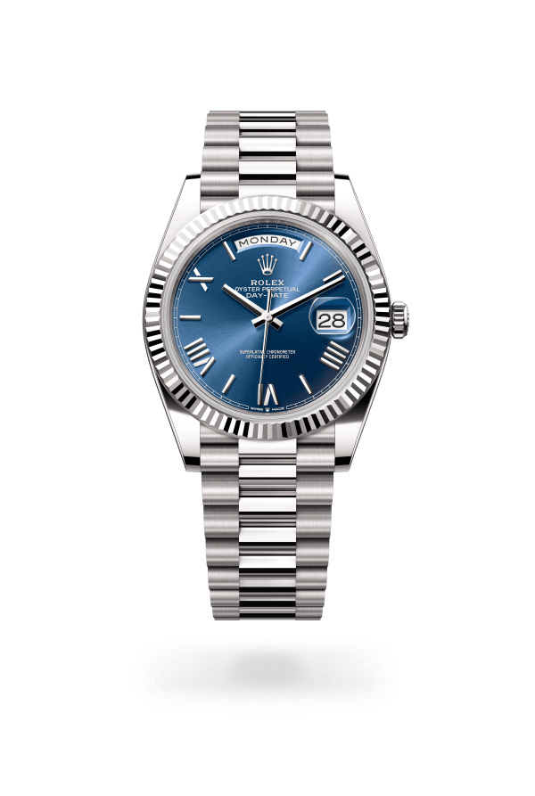 Rolex Day-Date 40 White Gold Blue Dial 228239
