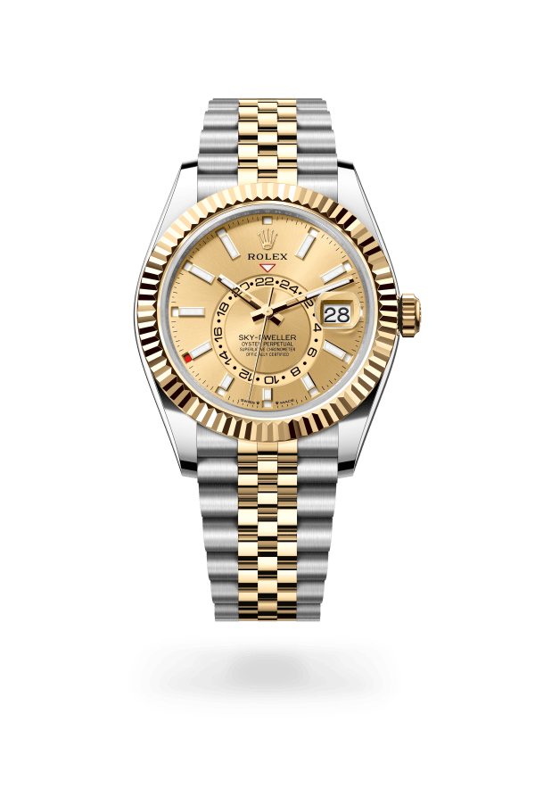 Rolex Sky-Dweller Steel & Gold Champagne 336933