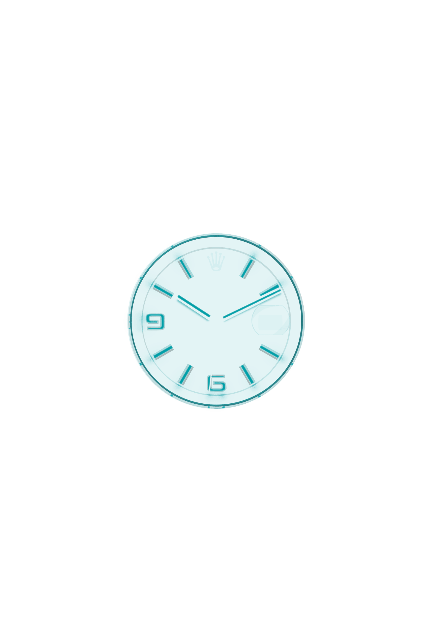 Land-Dweller 40, Oyster, 40 mm, platinum, Dial : Ice blue, honeycomb 
motif, Rolex