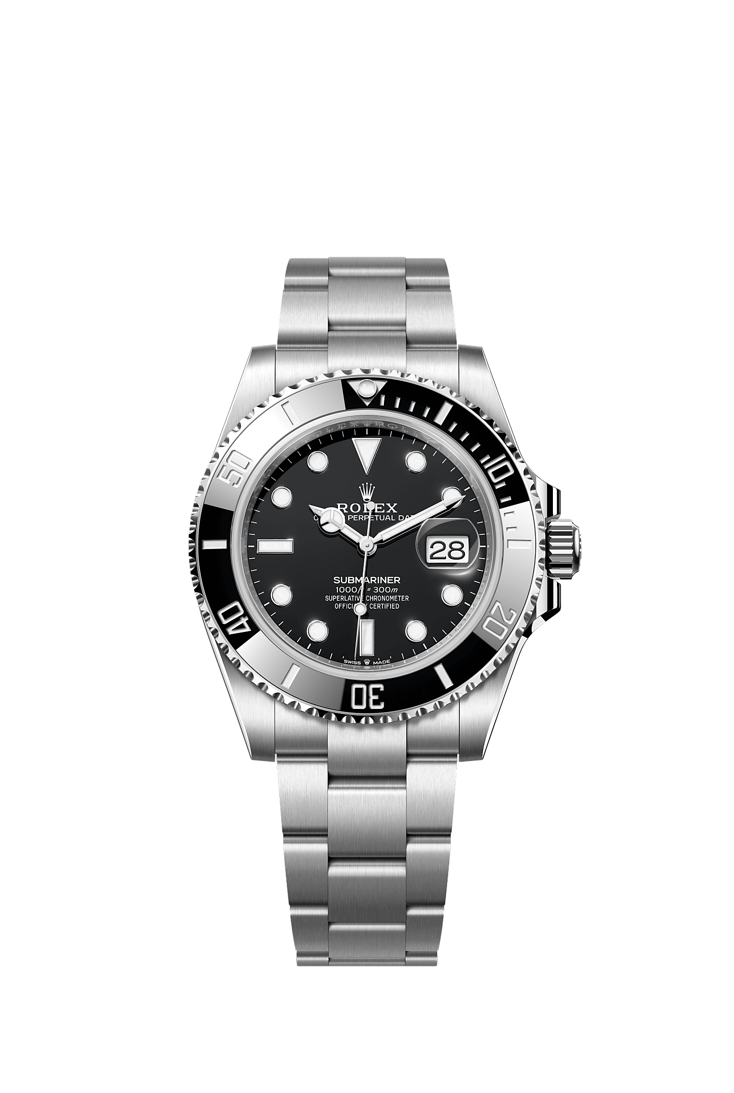 Submariner Date, Oyster, 41 mm, acero Oystersteel, Esfera : Negra, Rolex