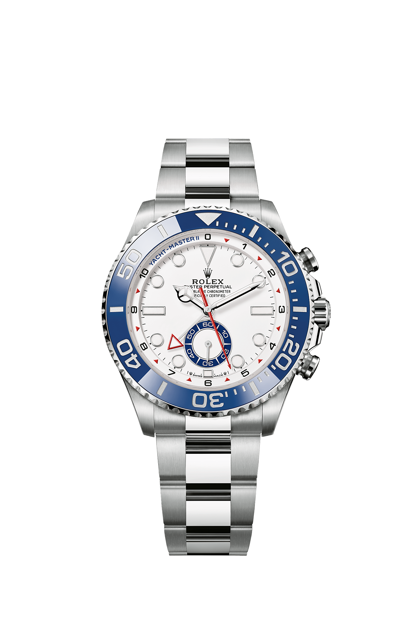 Yacht-Master II, Oyster, 44 mm, acciaio Oystersteel, Quadrante : Bianco, Rolex