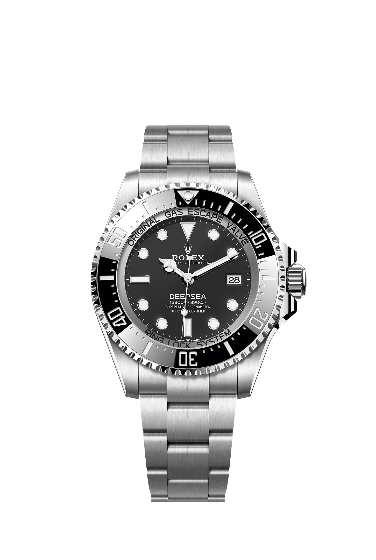 Rolex Deepsea, Oyster, 44 mm, acciaio Oystersteel, Quadrante : Nero intenso, Rolex