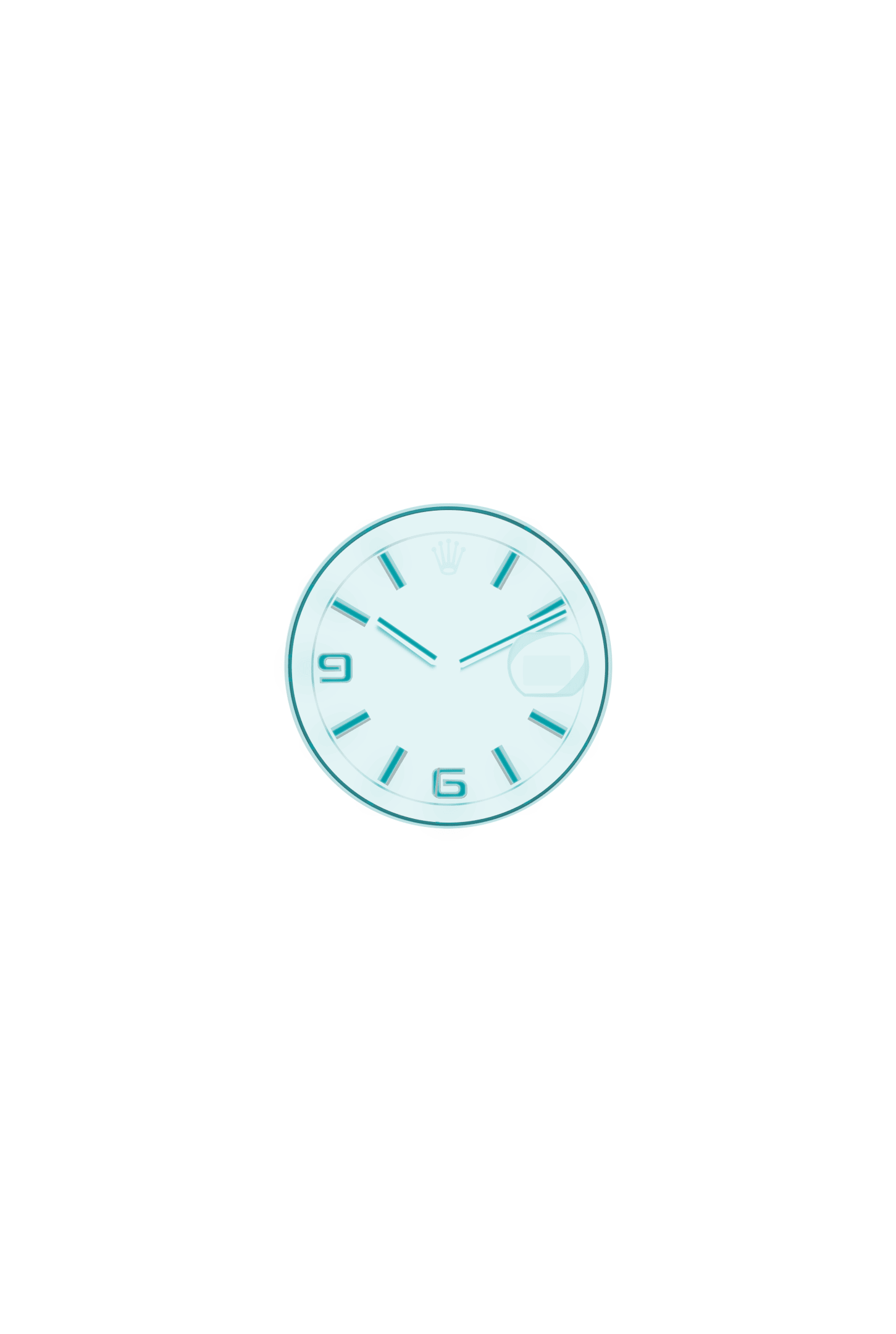 Land-Dweller 36, Oyster, 36 mm, Platin, Zifferblatt : Eisblau, Wabenmuster, Rolex