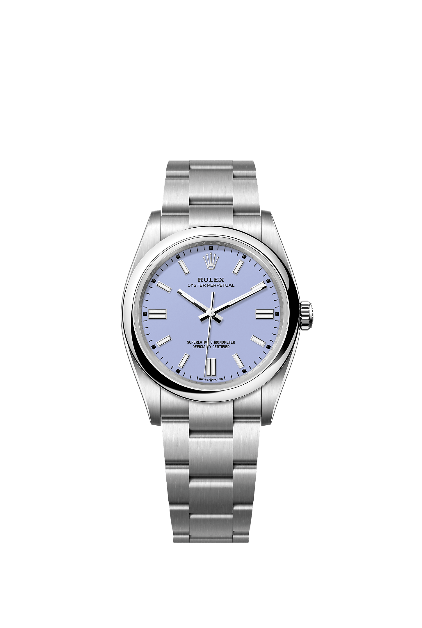 Oyster Perpetual 36, Oyster, 36 mm, acero Oystersteel, Esfera : <i>Lavender</i>, Rolex