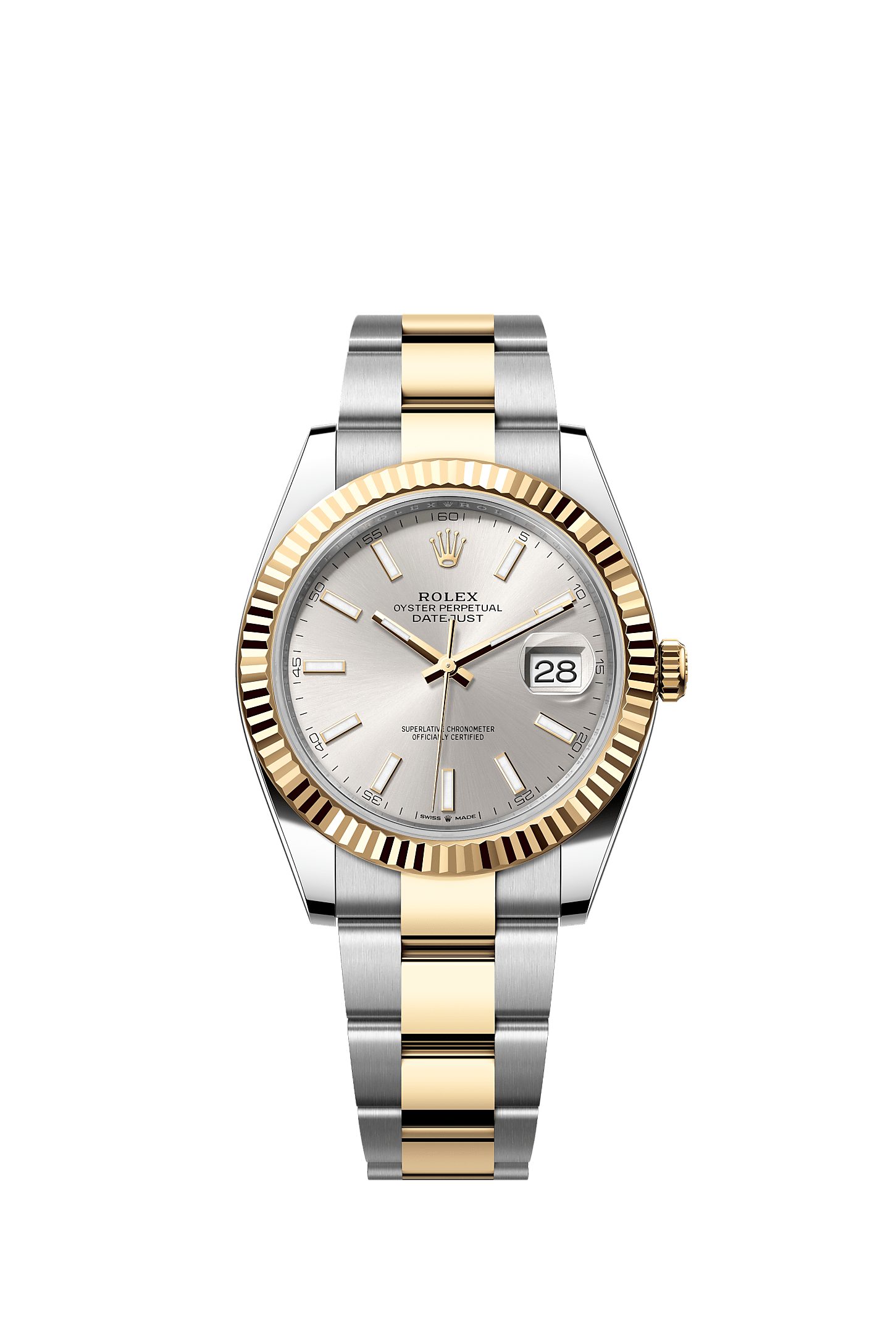 Datejust 41, Oyster, 41 mm, Oystersteel and yellow gold, Dial : Silver, Rolex