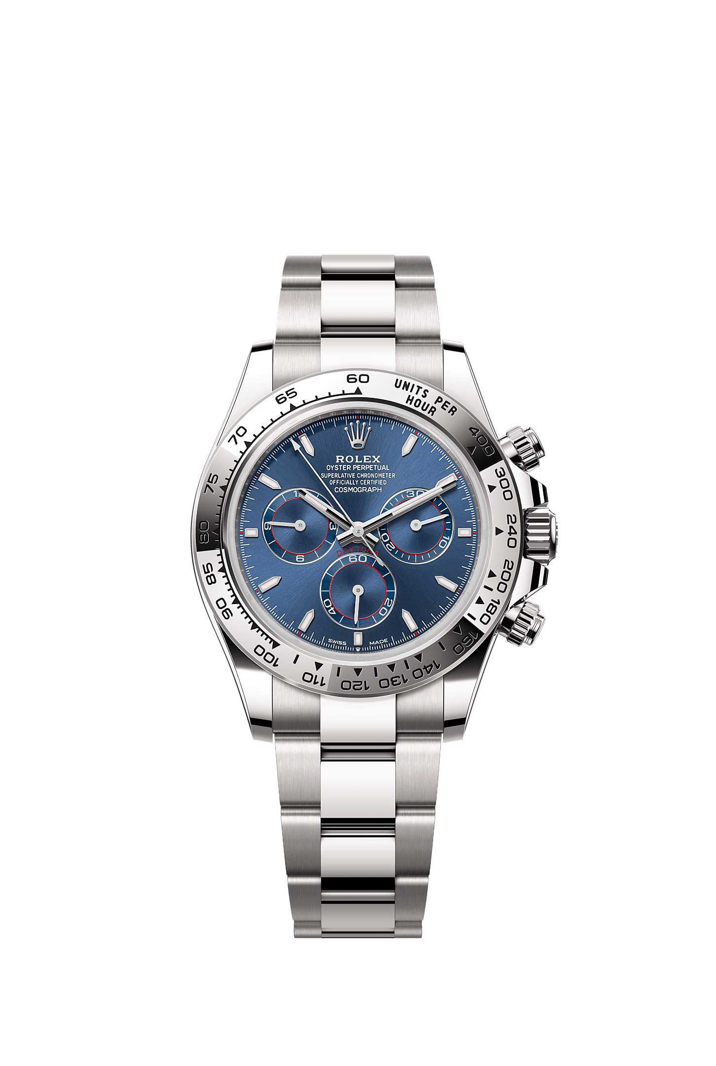 Cosmograph Daytona, Oyster, 40 mm, or gris, Cadran : Bleu vif, Rolex