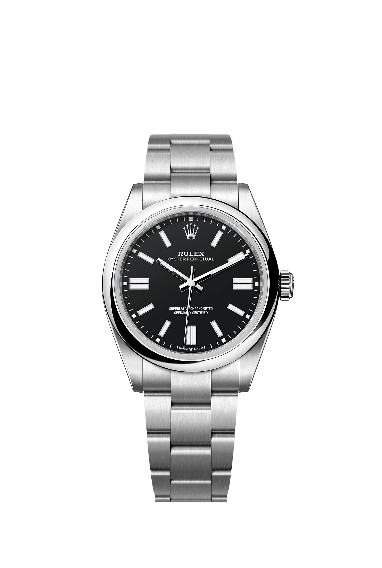 Oyster Perpetual 41, Oyster, 41 mm, stal Oystersteel, Tarcza : Kolor czarny, Rolex