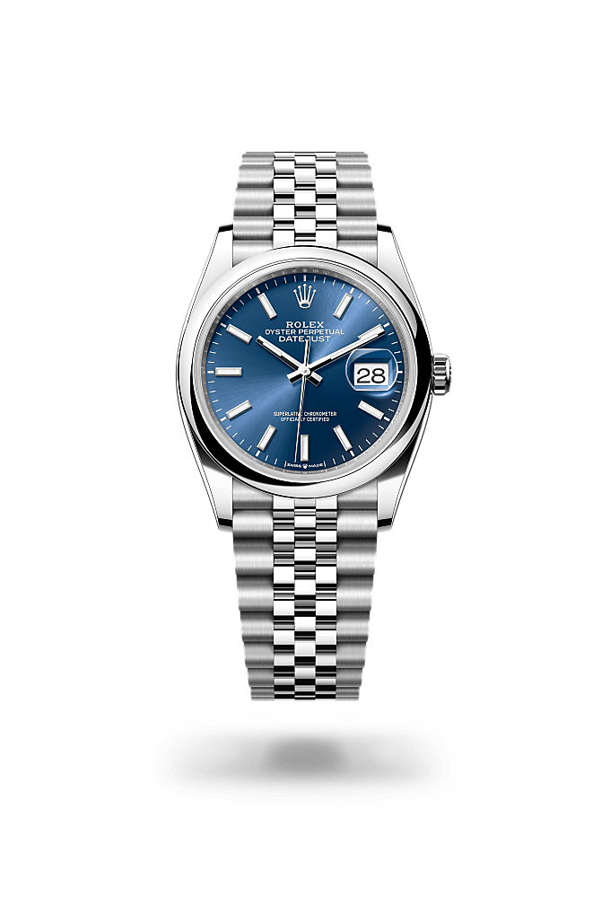 Rolex Datejust 36 Uhr: Edelstahl Oystersteel – m126200-0007