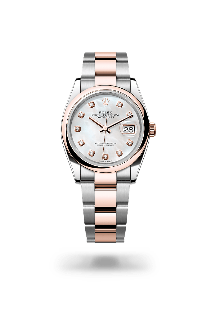 Rolex Lady-Datejust Uhr: Edelstahl Oystersteel und Everose-Gold  