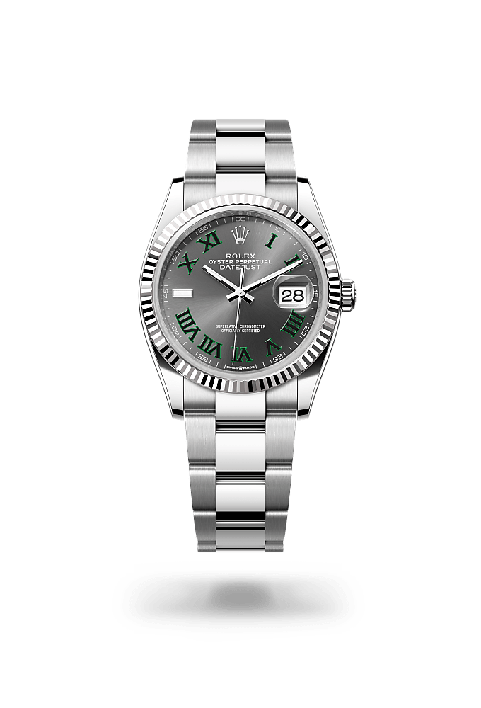 Rolex Datejust 36 Uhr: Edelstahl Oystersteel und Weißgold 