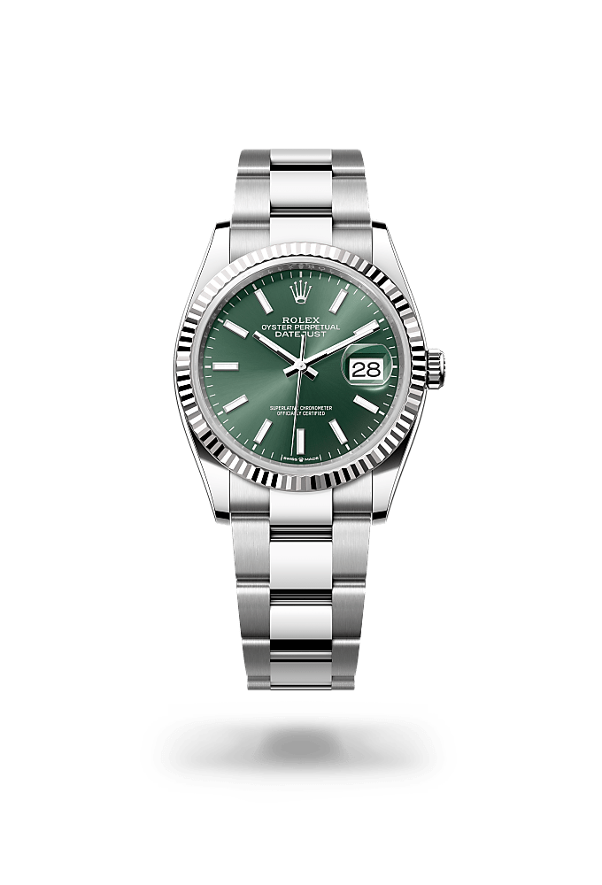 Rolex Datejust 36 Uhr: Edelstahl Oystersteel und Weißgold 