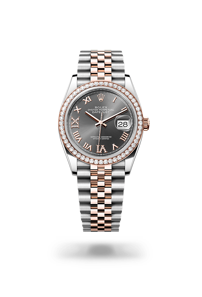 Rolex Datejust 36 Uhr: Edelstahl Oystersteel und Everose-Gold 