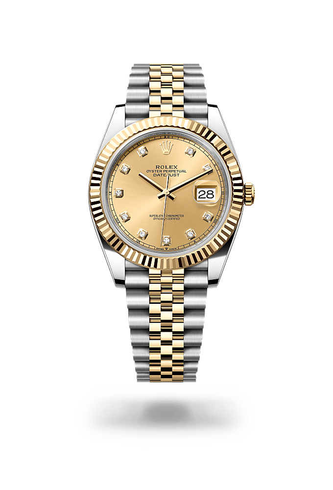 ROLEX 6305 DATEJUST ロレックスデイトジャスト ゴールドベゼル