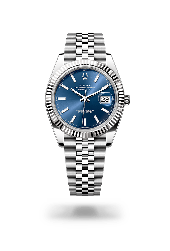 Rolex Datejust 41 Uhr: Edelstahl Oystersteel und Weißgold 
