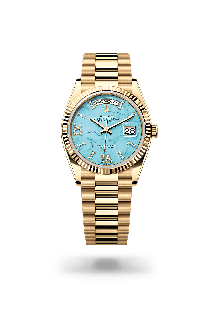 Rolex Day-Date 36 watch: 18 kt yellow gold - m128238-0088 