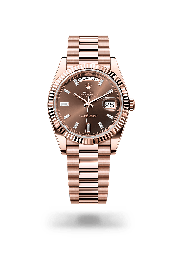 Rolex Day-Date 36 watch: 18 kt Everose gold - m128235-0009