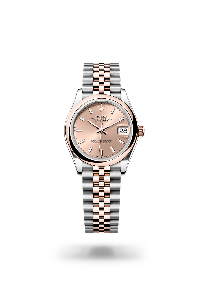 Rolex Lady-Datejust watch: Oystersteel and Everose gold - m279161-0017