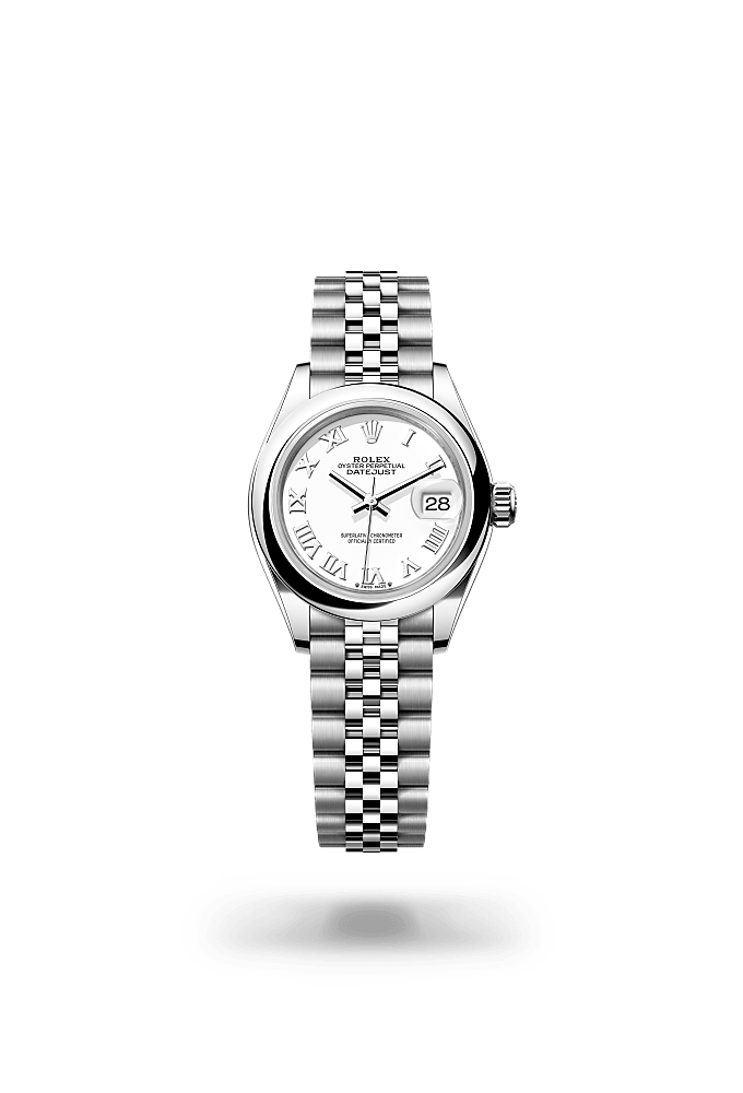 Rolex Lady-Datejust Uhr: Edelstahl Oystersteel und Weißgold 