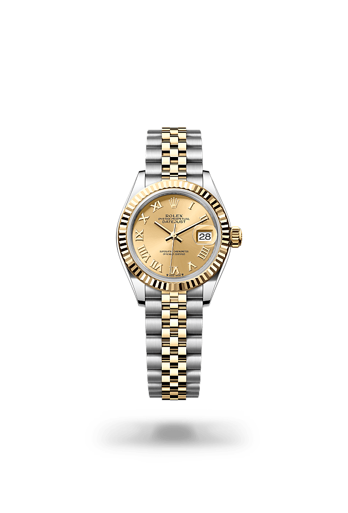 Rolex Lady-Datejust Uhr: Edelstahl Oystersteel und Gelbgold  