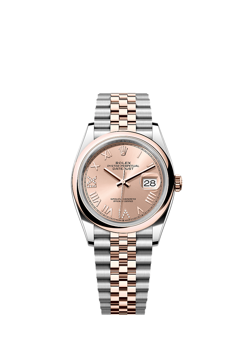 Rosé-colour set with diamonds, Jubilee