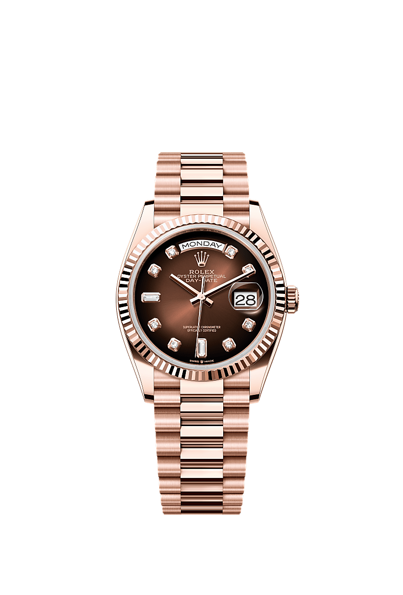 Brown ombré set with diamonds