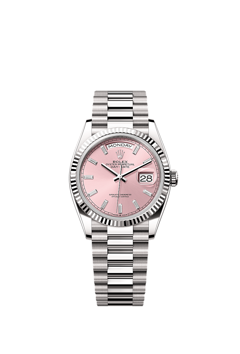Pink set with diamonds
