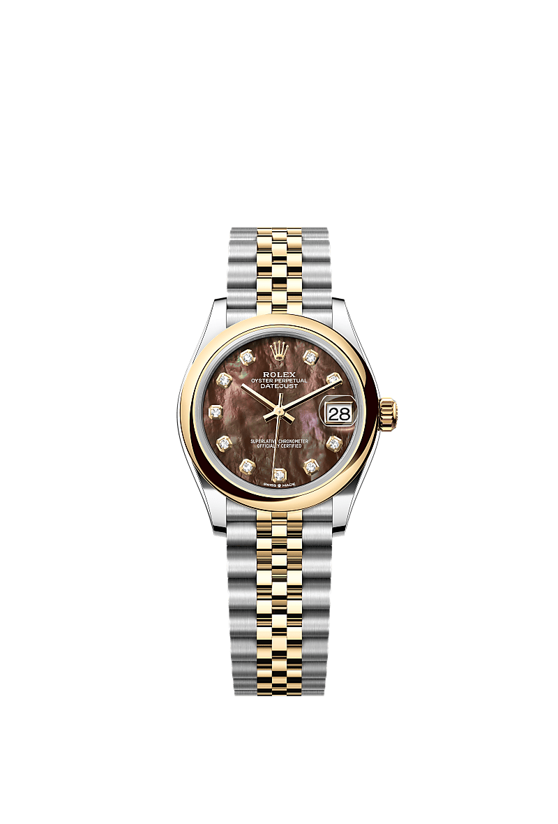 Black mother-of-pearl set with diamonds, Jubilee