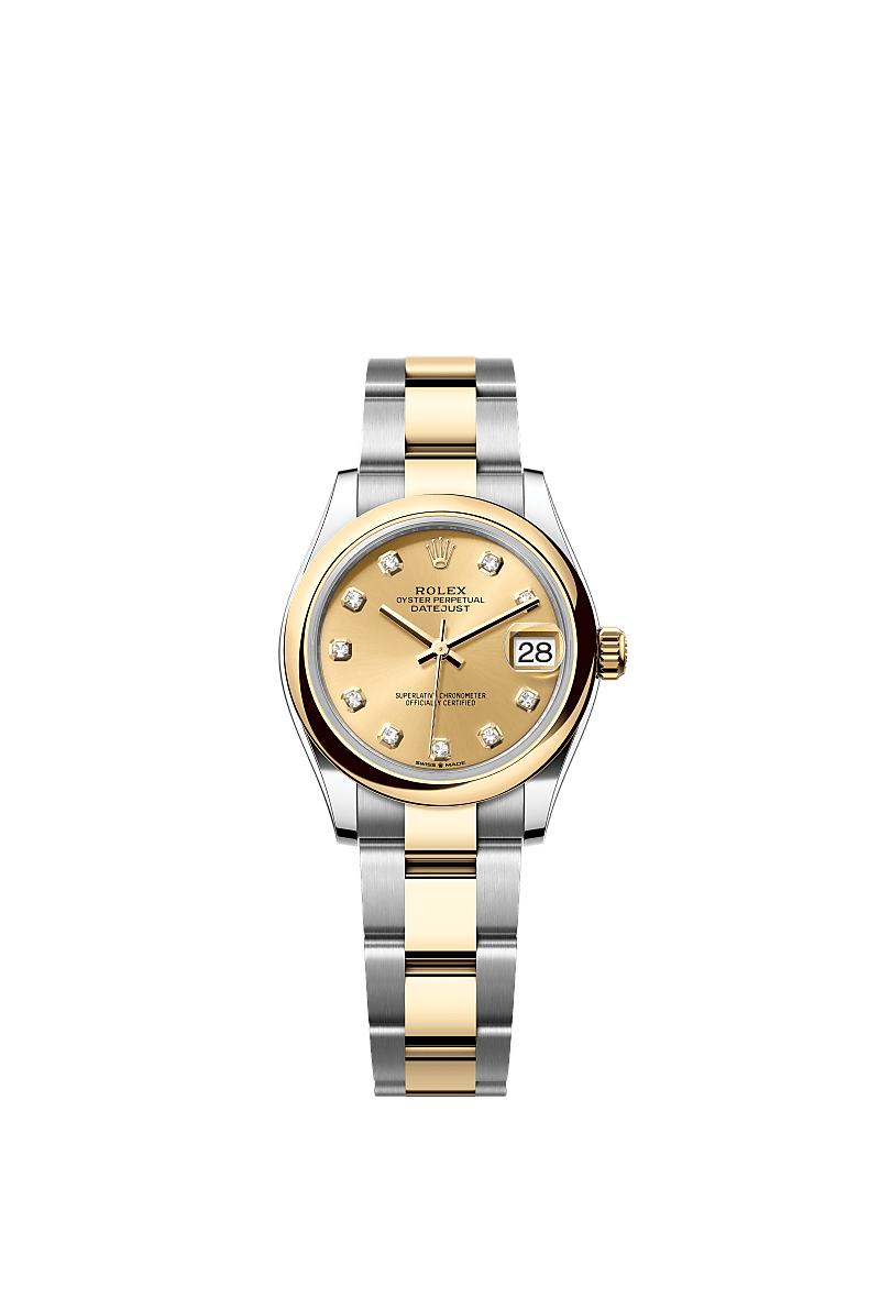 Champagne-colour set with diamonds, Oyster