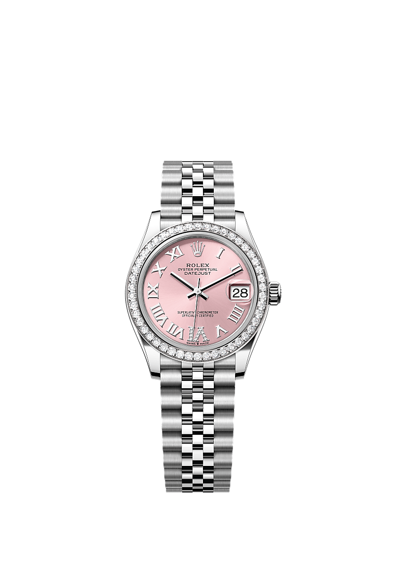 Pink set with diamonds, Jubilee (0028)