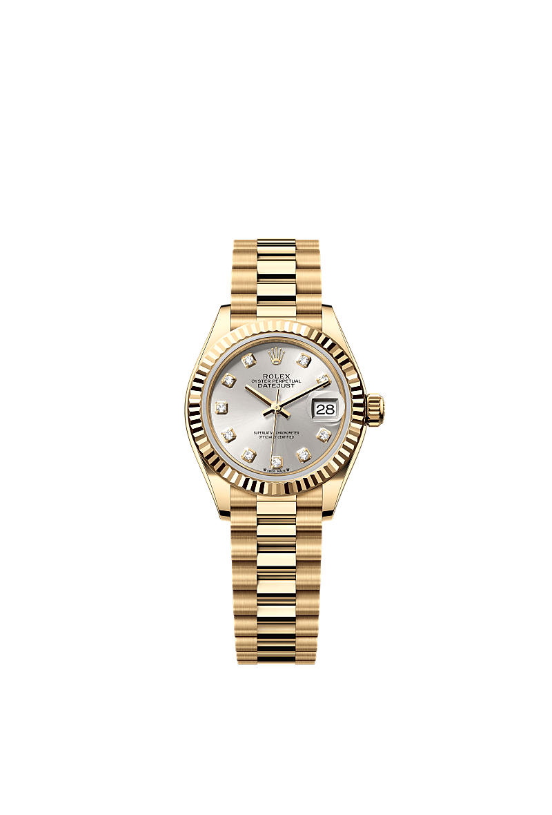 Silver set with diamonds, President