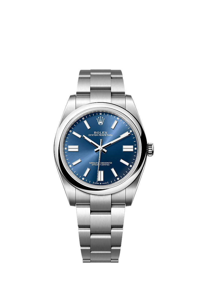 Oyster perpetual blue dial top