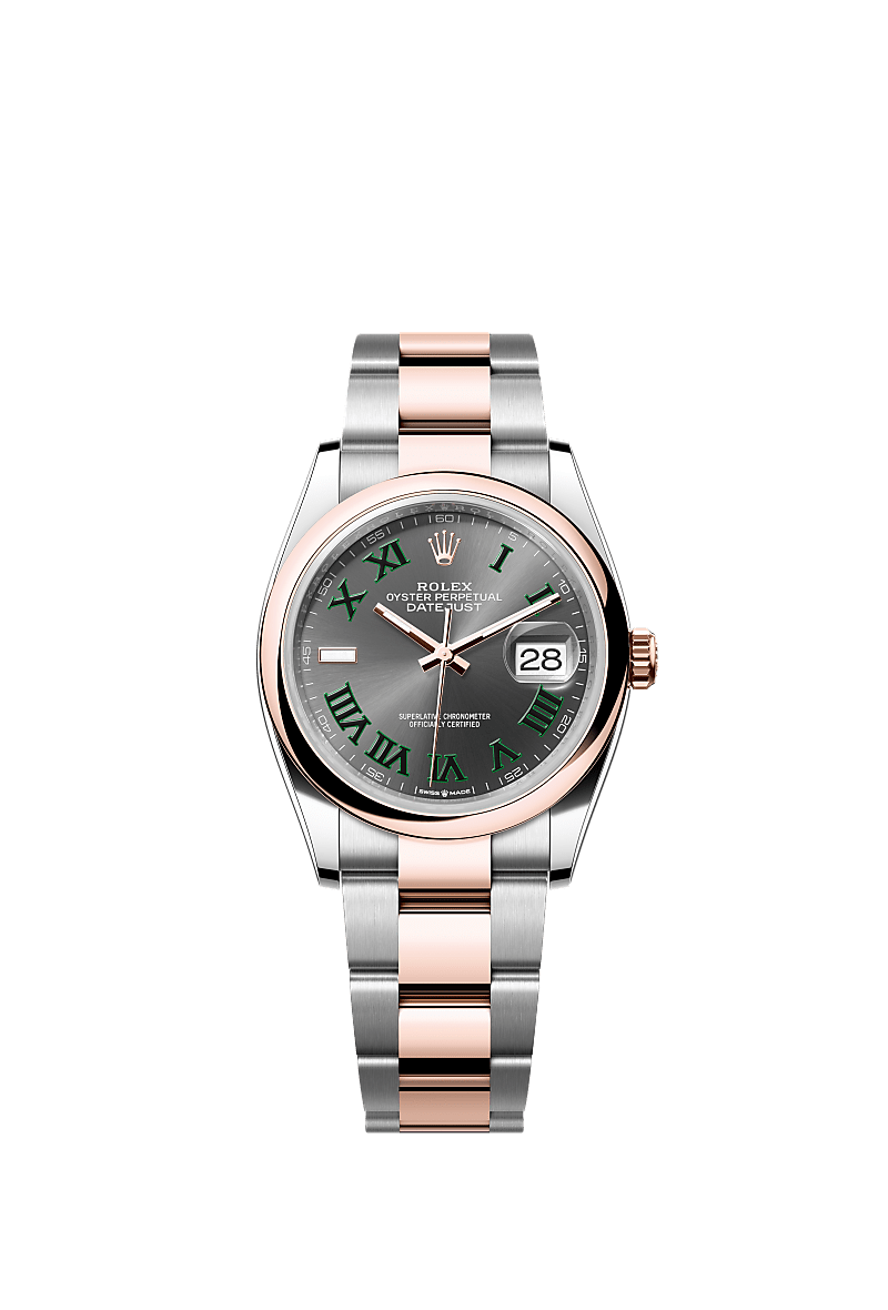 Rolex Datejust 36 watch: Oystersteel and Everose gold - m126201-0030