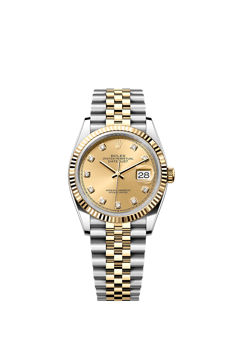 Rolex Datejust 36 watch: Oystersteel and yellow gold - m126233-0017