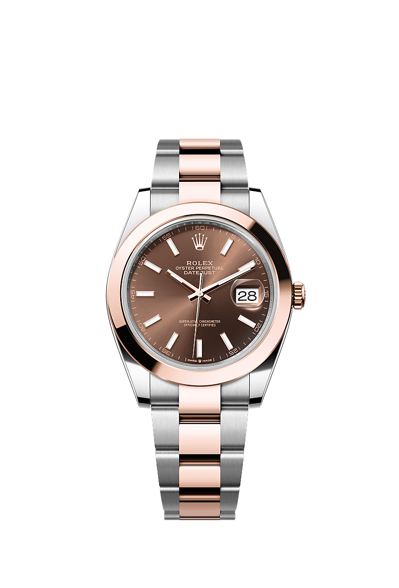 Rolex Datejust 41 watch: Oystersteel and Everose gold - m126301-0001