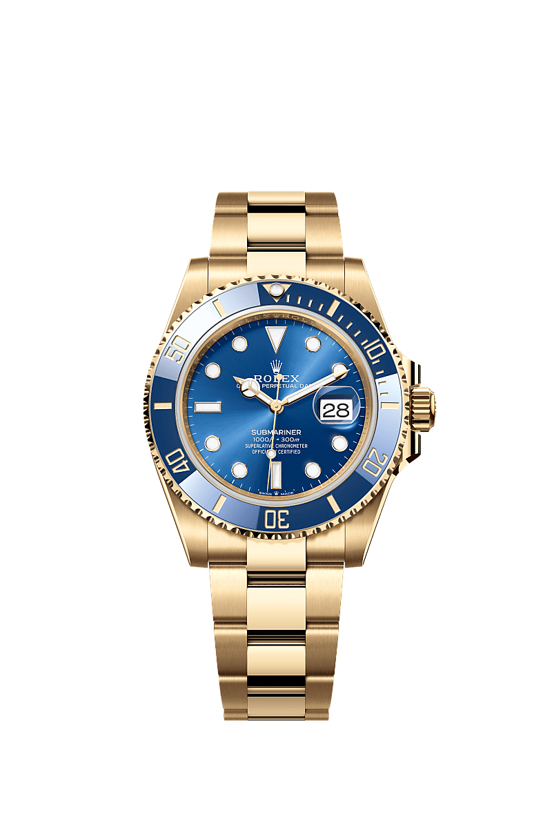 Rolex Submariner Date watch 18 ct yellow gold m126618lb 0002