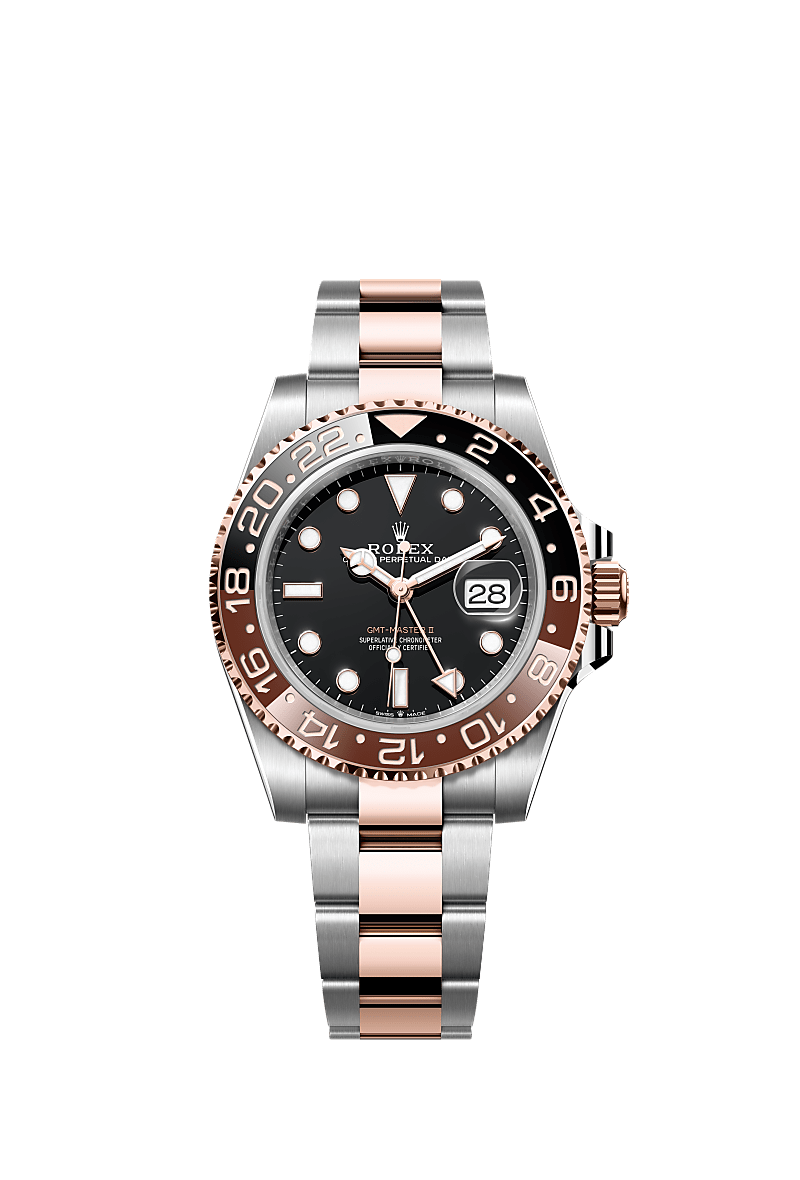Rose gold gmt rolex hot sale