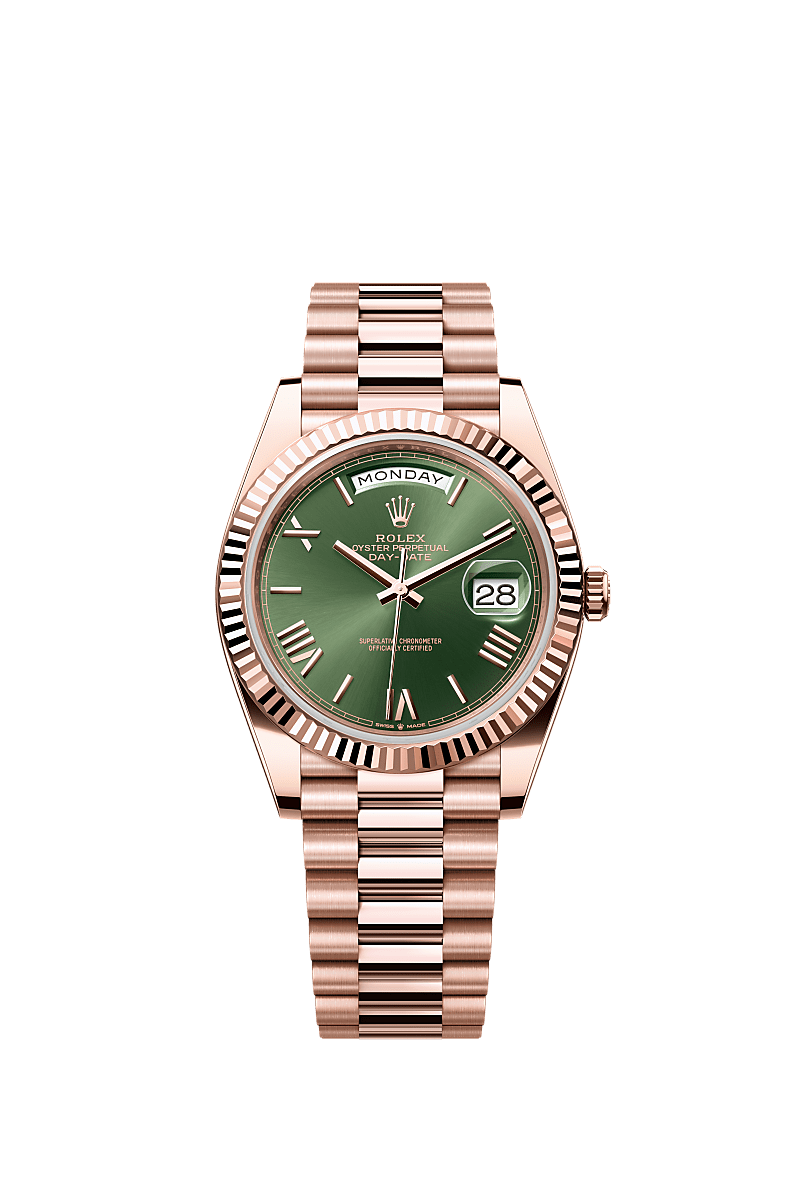 Rolex Day Date 40 watch 18 kt Everose gold m228235 0025