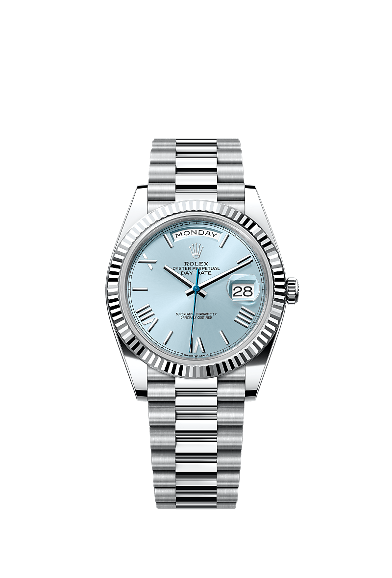 Rolex day date 40 blue top